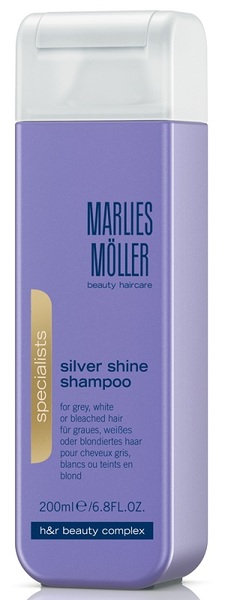 Шампунь для блондинок проти жовтизни волосся Marlies Moller Silver Shine Shampoo